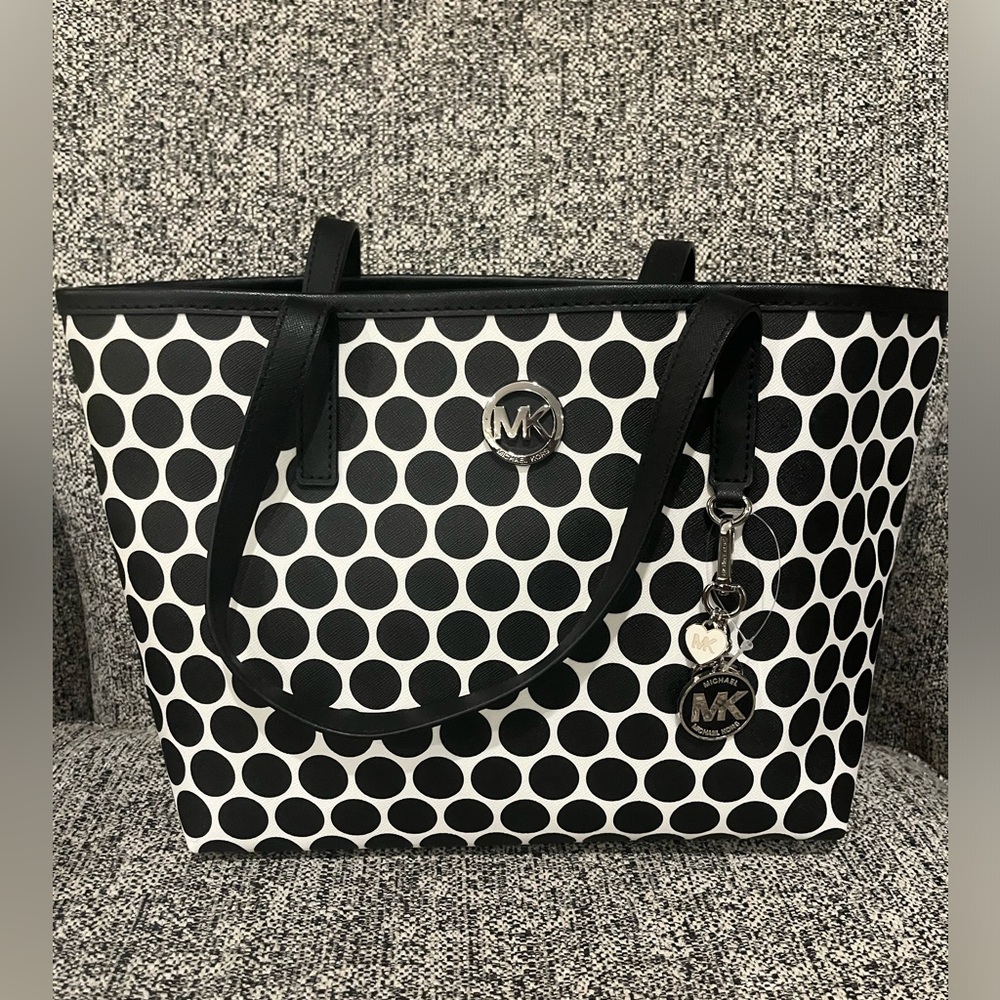 Michael Kors - Kiki printed dot small tote